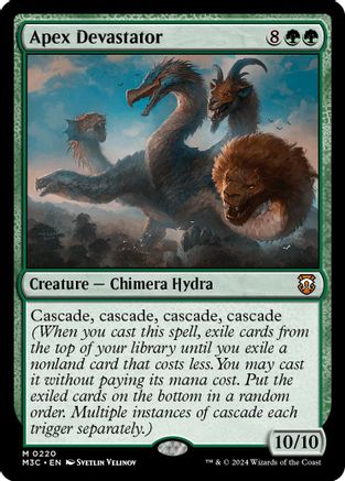 Apex Devastator (Ripple Foil) (220) [Commander: Modern Horizons 3]  Foil