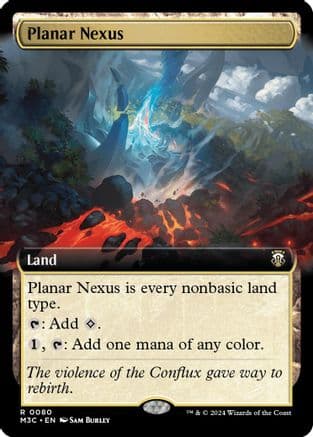 Planar Nexus (Extended Art) (Ripple Foil) |  Foil (080) [Modern Horizons 3 Commander]