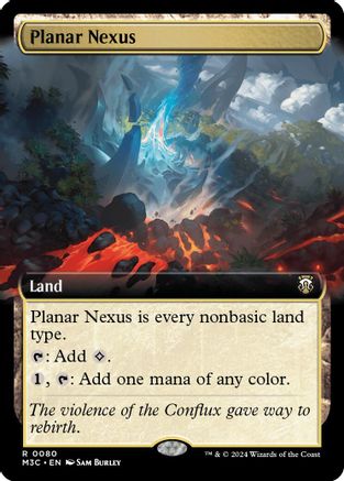 Planar Nexus (Extended Art) (Ripple Foil) |  Foil (080) [Modern Horizons 3 Commander]