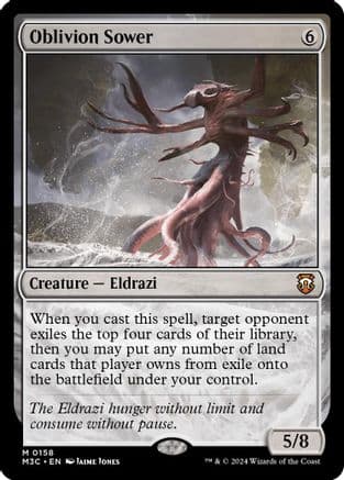 Oblivion Sower (Ripple Foil) (158) [Commander: Modern Horizons 3]  Foil