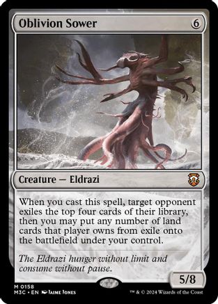 Oblivion Sower (Ripple Foil) (158) [Commander: Modern Horizons 3]  Foil