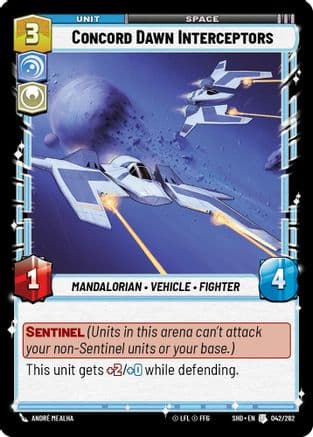 Concord Dawn Interceptors | Foil (042/262)  [Shadows of the Galaxy]