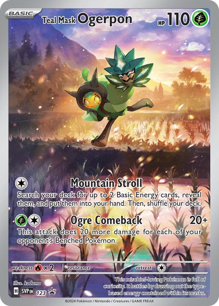 Teal Mask Ogerpon 123- SV Scarlet & Violet Promo Cards Holofoil