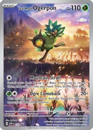 Teal Mask Ogerpon 123- SV Scarlet & Violet Promo Cards Holofoil