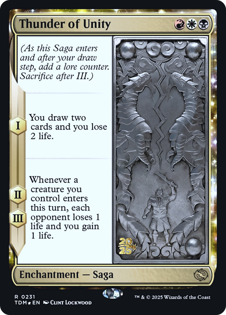 Thunder of Unity (231) [Prerelease Cards]  Foil