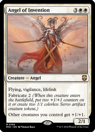 Angel of Invention (Ripple Foil) |  Foil (166) [Modern Horizons 3 Commander]