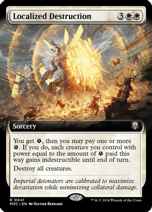 Localized Destruction (Extended Art) (Ripple Foil) (041) [Commander: Modern Horizons 3]  Foil
