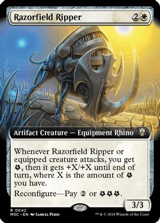 Razorfield Ripper (Extended Art) (Ripple Foil) |  Foil (042) [Commander: Modern Horizons 3]