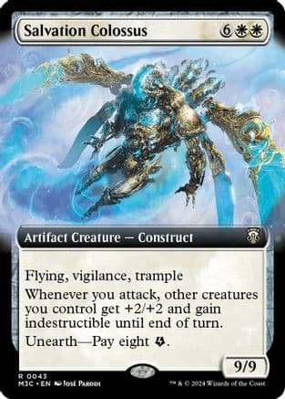 Salvation Colossus (Extended Art) (Ripple Foil) (043) [Commander: Modern Horizons 3]  Foil