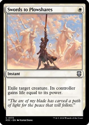 Swords to Plowshares (Ripple Foil) |  Foil (173) [Modern Horizons 3 Commander]