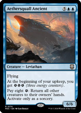 Aethersquall Ancient (Ripple Foil) |  Foil (174) [Modern Horizons 3 Commander]