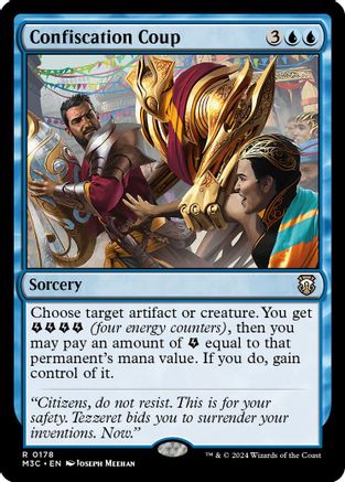 Confiscation Coup (Ripple Foil) |  Foil (178) [Modern Horizons 3 Commander]