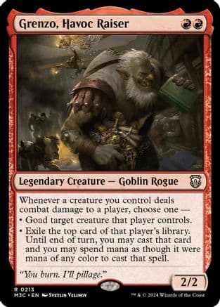 Grenzo, Havoc Raiser (Ripple Foil) (213) [Commander: Modern Horizons 3]  Foil