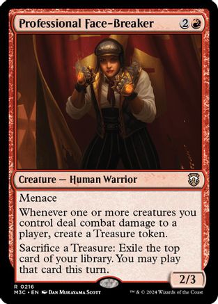 Professional Face-Breaker (Ripple Foil) |  Foil (216) [Modern Horizons 3 Commander]