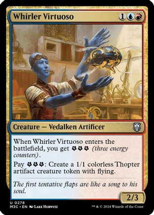 Whirler Virtuoso (Ripple Foil) (278) [Commander: Modern Horizons 3]  Foil