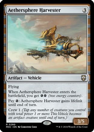 Aethersphere Harvester (Ripple Foil) |  Foil (280) [Modern Horizons 3 Commander]