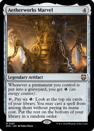 Aetherworks Marvel (Ripple Foil) |  Foil (281) [Modern Horizons 3 Commander]