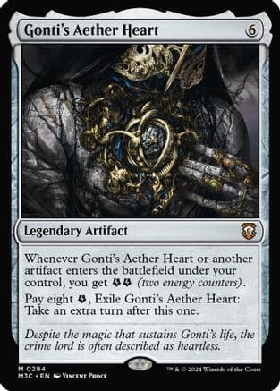 Gonti's Aether Heart (Ripple Foil) (294) [Commander: Modern Horizons 3]  Foil