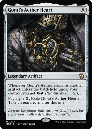Gonti's Aether Heart (Ripple Foil) (294) [Commander: Modern Horizons 3]  Foil