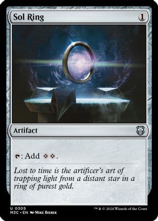 Sol Ring (Ripple Foil) (305) [Commander: Modern Horizons 3]  Foil