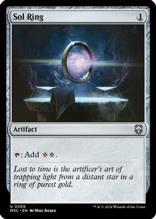 Sol Ring (Ripple Foil) (305) [Commander: Modern Horizons 3]  Foil