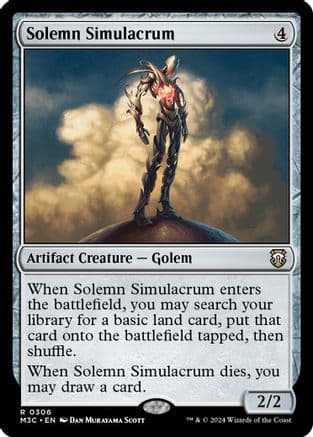 Solemn Simulacrum (Ripple Foil) |  Foil (306) [Modern Horizons 3 Commander]