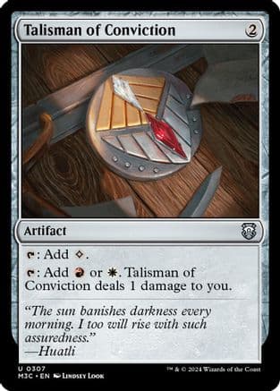 Talisman of Conviction (Ripple Foil) |  Foil (307) [Modern Horizons 3 Commander]