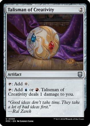 Talisman of Creativity (Ripple Foil) |  Foil (308) [Modern Horizons 3 Commander]