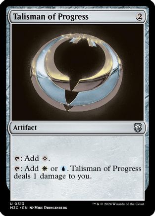 Talisman of Progress (Ripple Foil) |  Foil (313) [Modern Horizons 3 Commander]