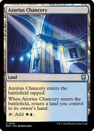 Azorius Chancery (Ripple Foil) |  Foil (319) [Modern Horizons 3 Commander]