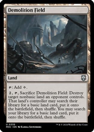 Demolition Field (Ripple Foil) (335) [Commander: Modern Horizons 3]  Foil