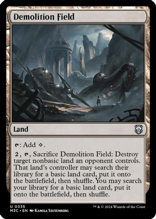 Demolition Field (Ripple Foil) (335) [Commander: Modern Horizons 3]  Foil
