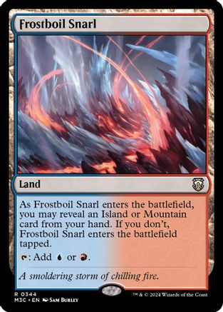 Frostboil Snarl (Ripple Foil) (344) [Commander: Modern Horizons 3]  Foil
