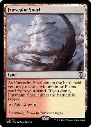 Furycalm Snarl (Ripple Foil) (345) [Commander: Modern Horizons 3]  Foil