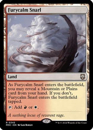Furycalm Snarl (Ripple Foil) (345) [Commander: Modern Horizons 3]  Foil