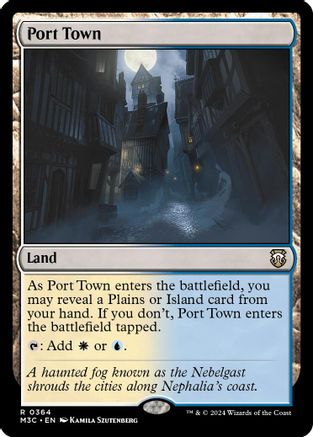 Port Town (Ripple Foil) (364) [Commander: Modern Horizons 3]  Foil
