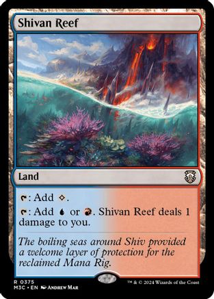Shivan Reef (Ripple Foil) (375) [Commander: Modern Horizons 3]  Foil