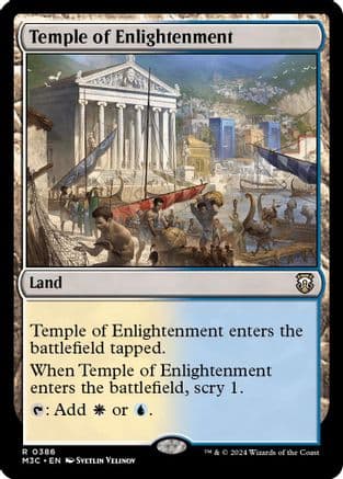 Temple of Enlightenment (Ripple Foil) |  Foil (386) [Modern Horizons 3 Commander]