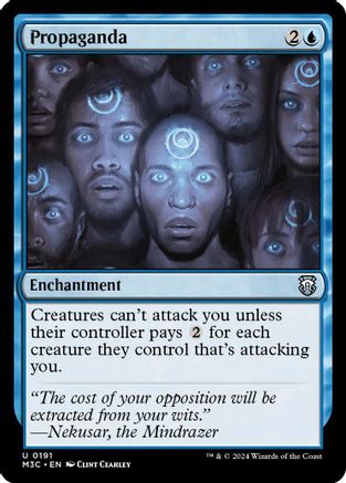 Propaganda (Ripple Foil) (191) [Commander: Modern Horizons 3]  Foil