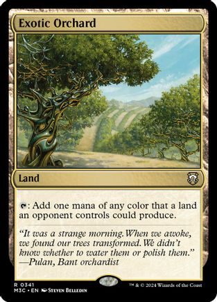 Exotic Orchard (Ripple Foil) (341) [Commander: Modern Horizons 3]  Foil