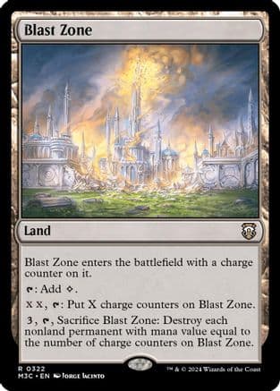 Blast Zone (Ripple Foil) |  Foil (322) [Modern Horizons 3 Commander]