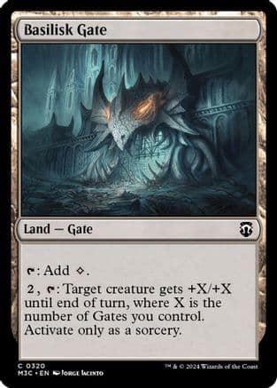 Basilisk Gate (Ripple Foil) |  Foil (320) [Modern Horizons 3 Commander]
