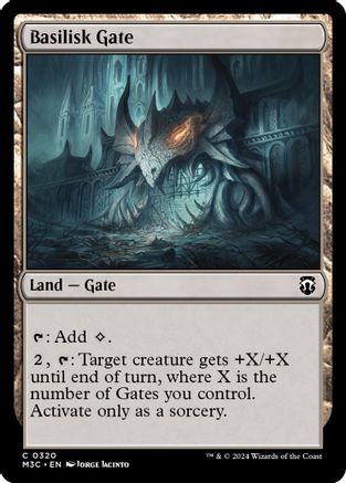 Basilisk Gate (Ripple Foil) |  Foil (320) [Modern Horizons 3 Commander]