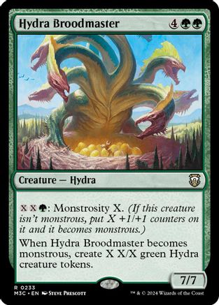 Hydra Broodmaster (Ripple Foil) (233) [Commander: Modern Horizons 3]  Foil