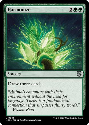 Harmonize (Ripple Foil) (231) [Commander: Modern Horizons 3]  Foil