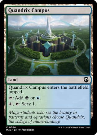 Quandrix Campus (Ripple Foil) |  Foil (366) [Modern Horizons 3 Commander]