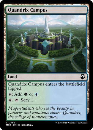 Quandrix Campus (Ripple Foil) |  Foil (366) [Modern Horizons 3 Commander]