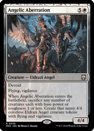 Angelic Aberration (Ripple Foil) |  Foil (039) [Modern Horizons 3 Commander]