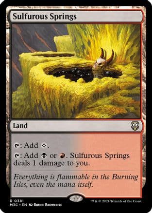 Sulfurous Springs (Ripple Foil) (381) [Commander: Modern Horizons 3]  Foil