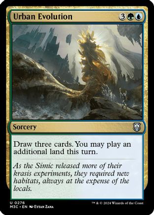 Urban Evolution (Ripple Foil) |  Foil (276) [Modern Horizons 3 Commander]
